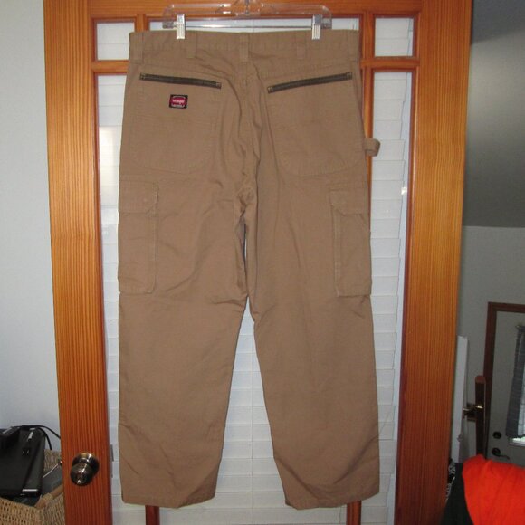 Wrangler Workwear Carpenter Pants Men's 38 X 30 Canvas Double Knee WMWR1RH - Picture 2 of 7